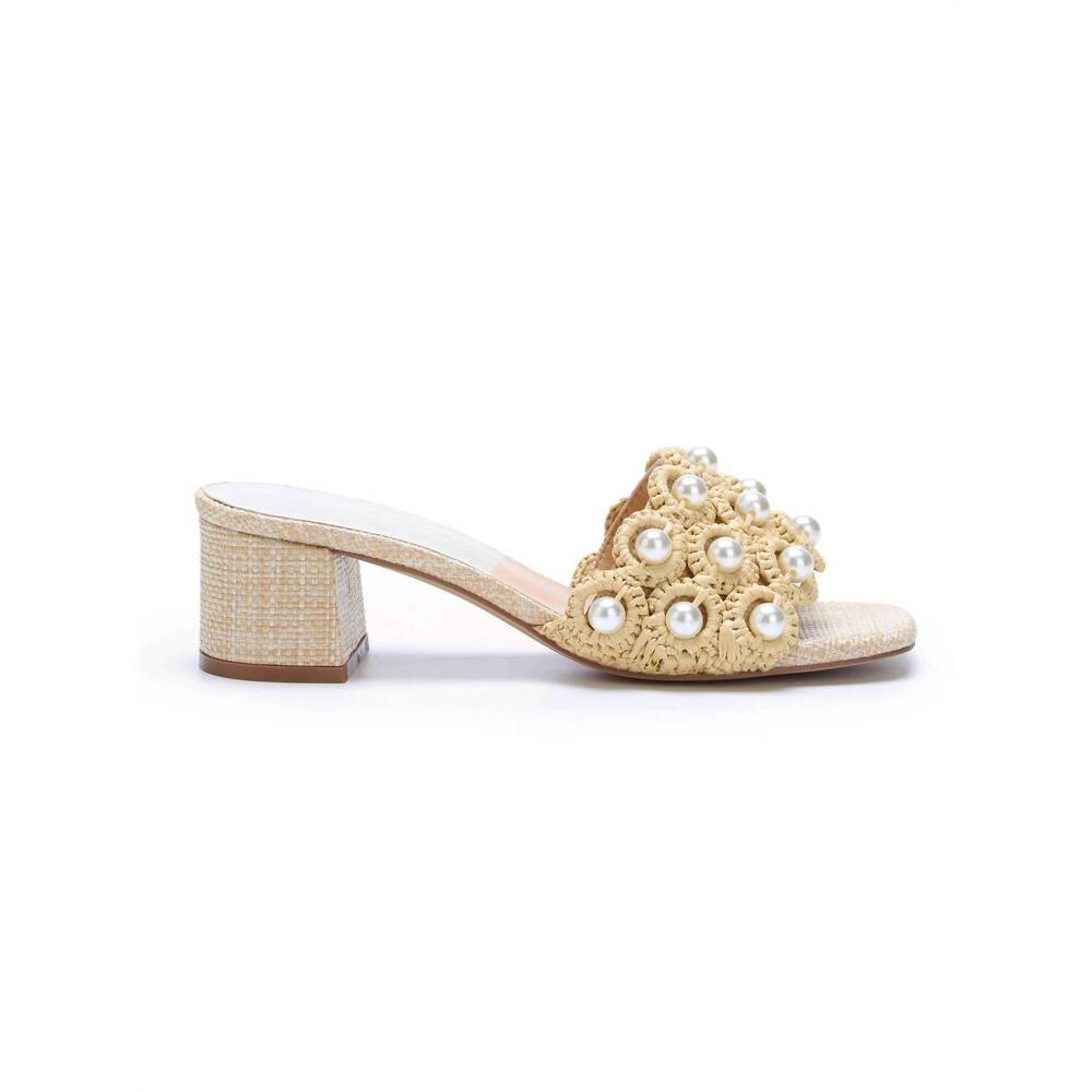 NEW MIRACLE MILES women's madison pearl heel in beige